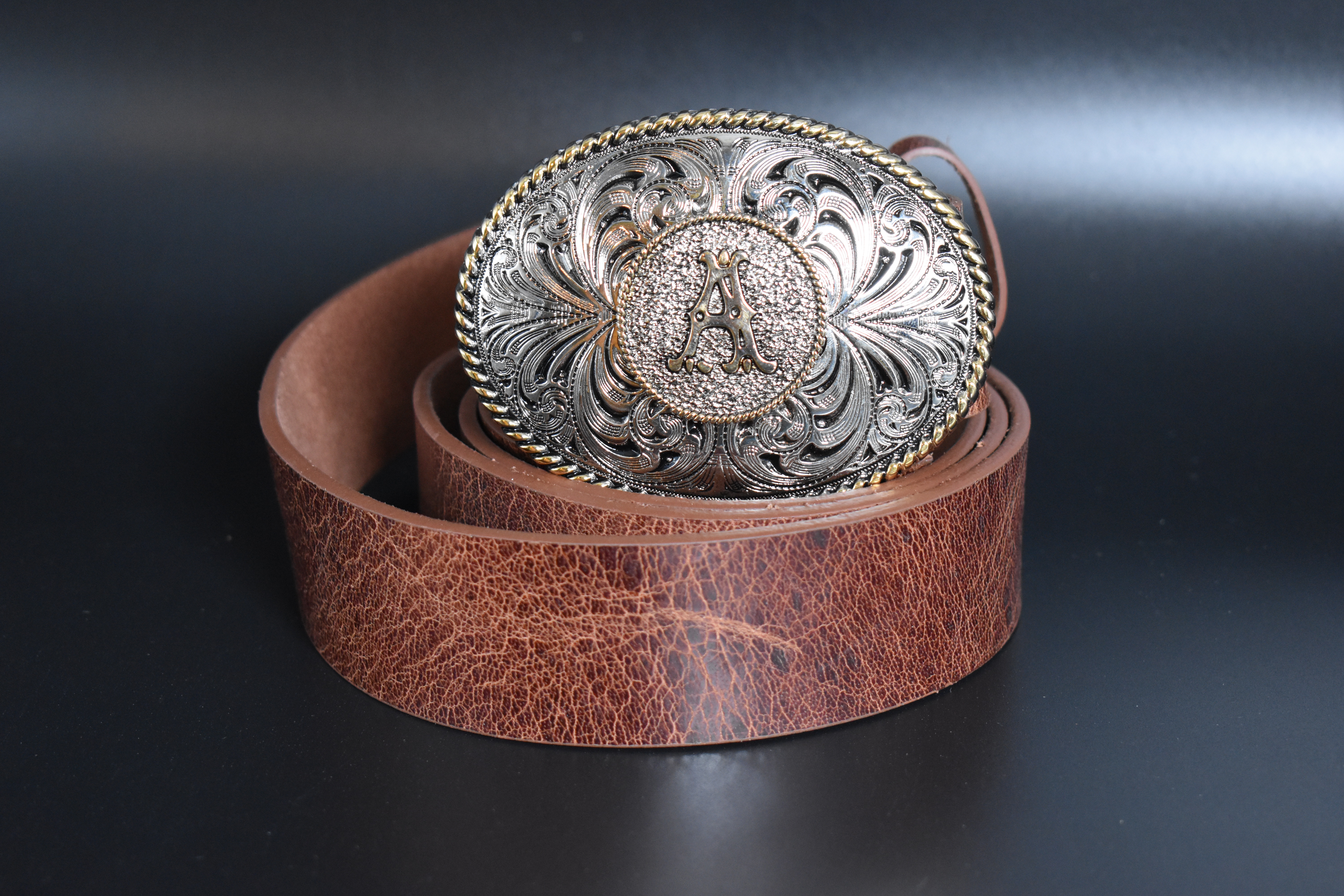 Adult Unisex Initial Belt Buckle