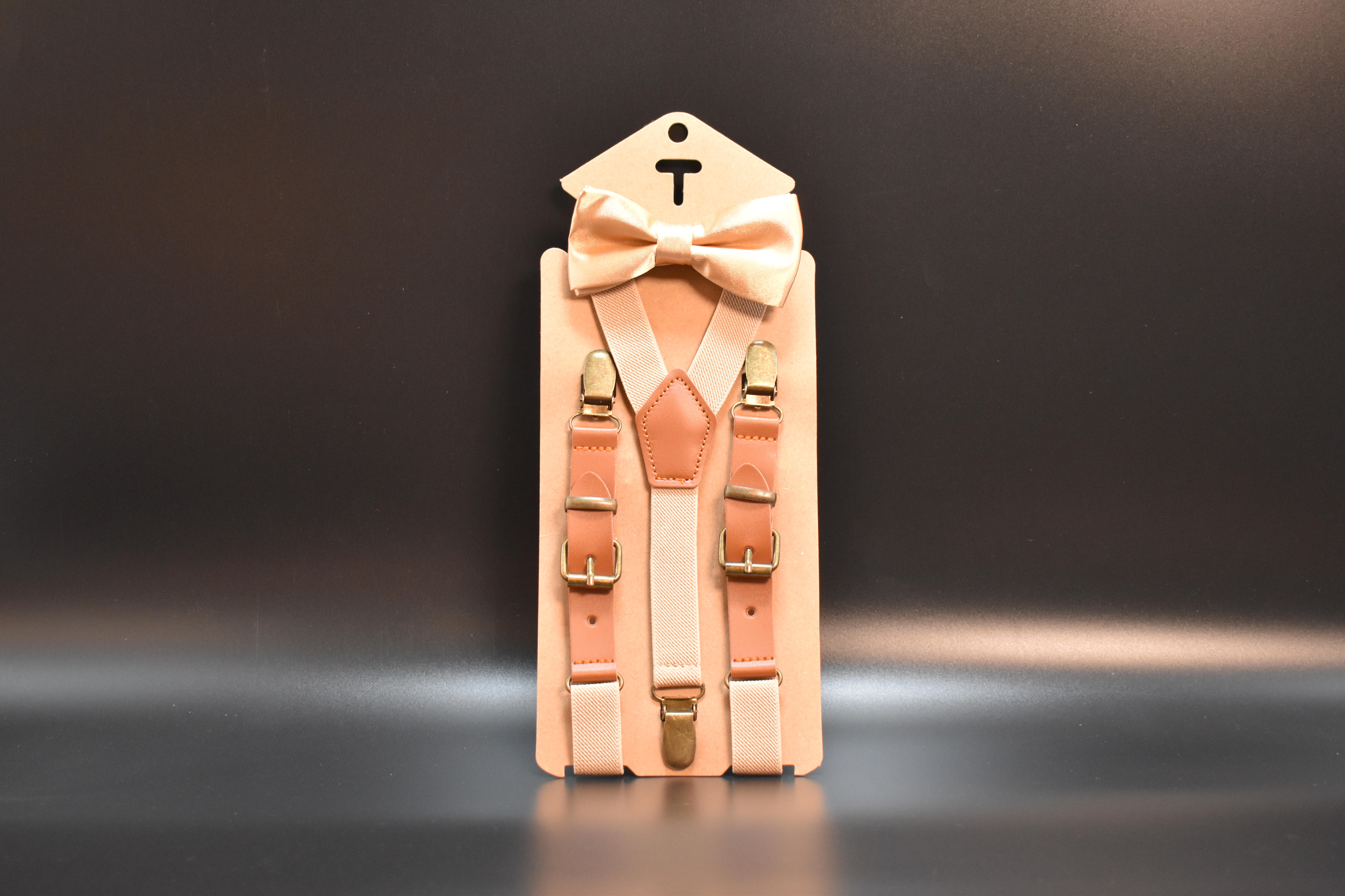 Kids Suspenders And Bow Tie Set Adjustable