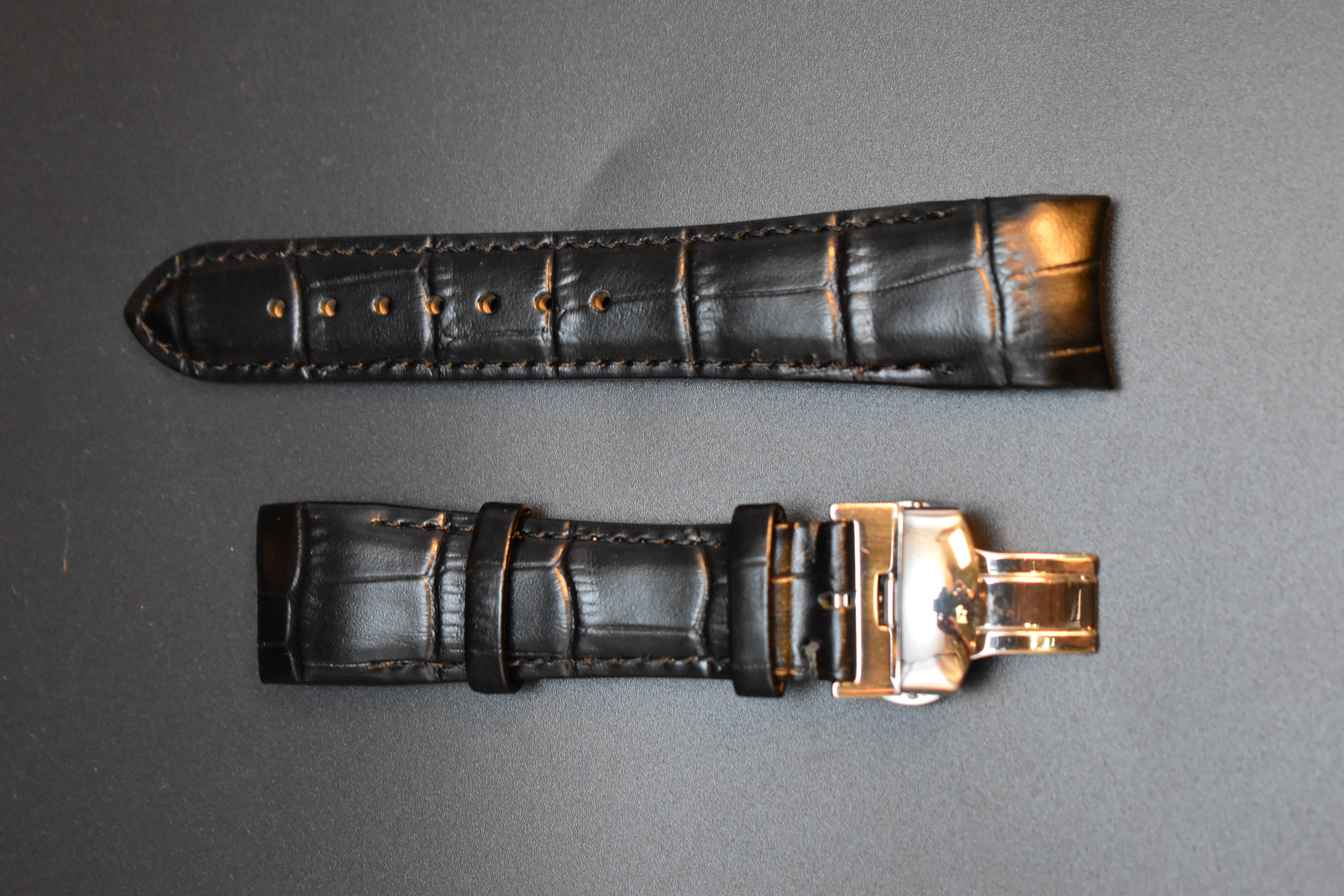 Hand-Stitched Classic Leather Watch Band
