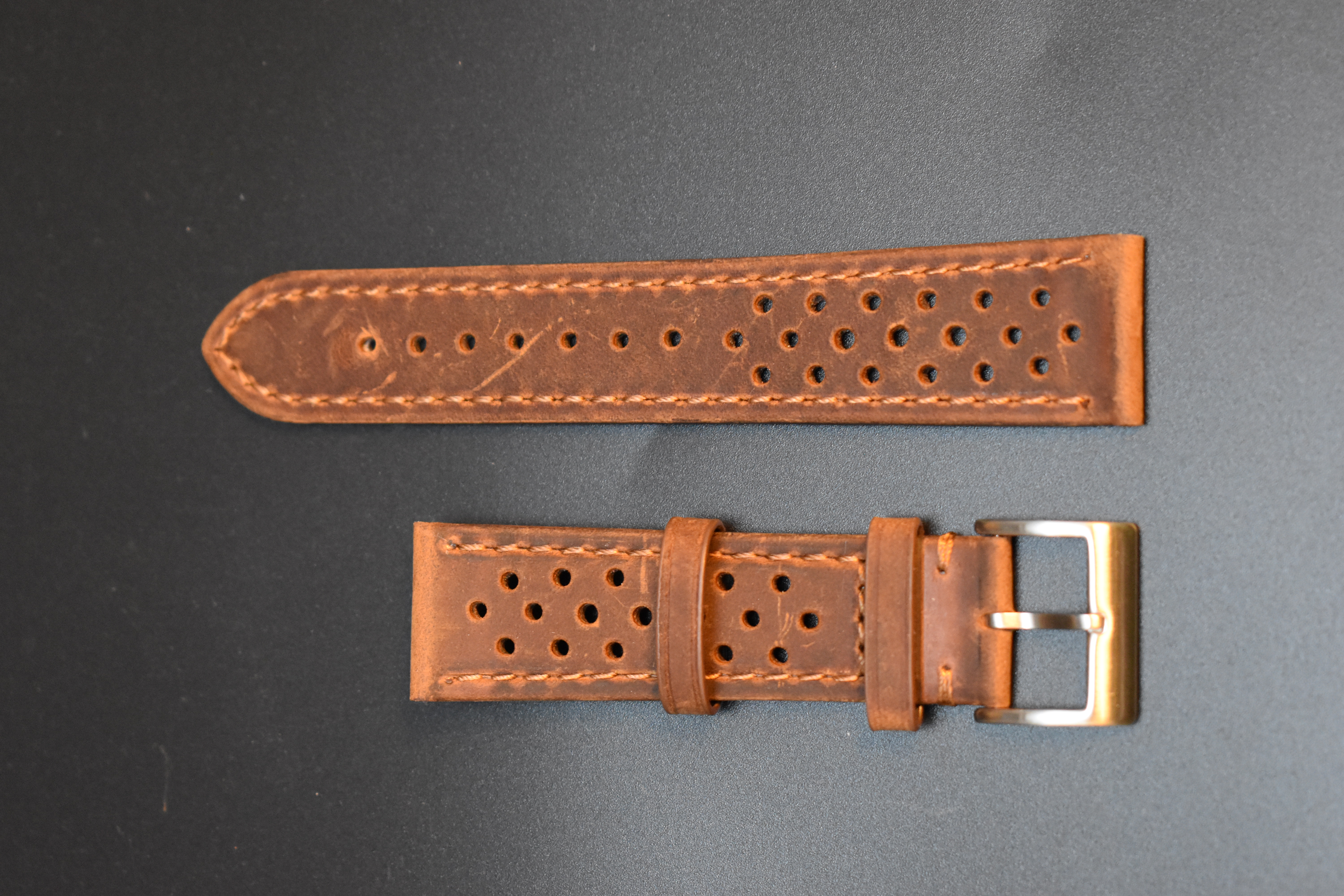 Hand-Stitched Classic Leather Watch Band