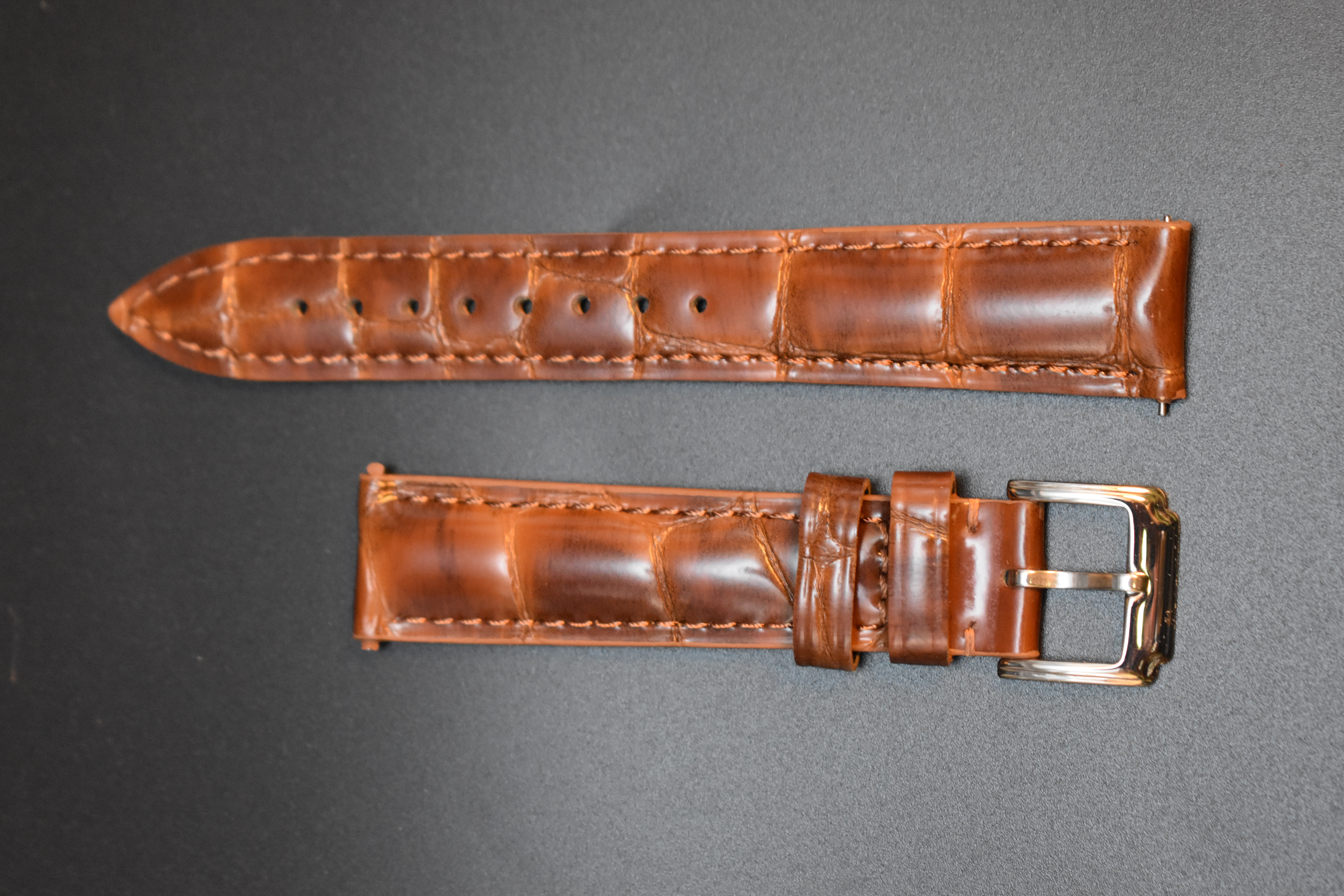 Hand-Stitched Classic Leather Watch Band