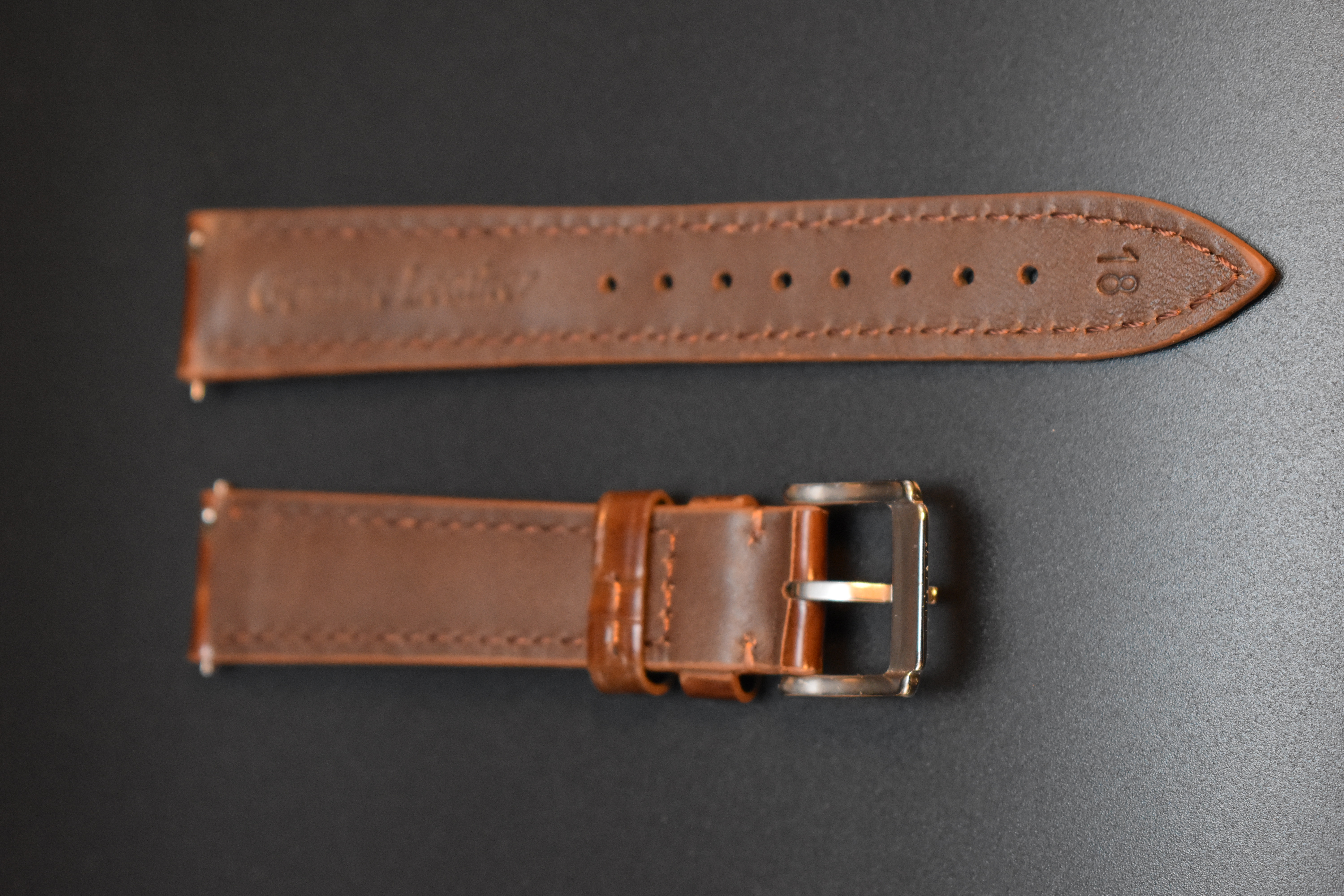 Hand-Stitched Classic Leather Watch Band