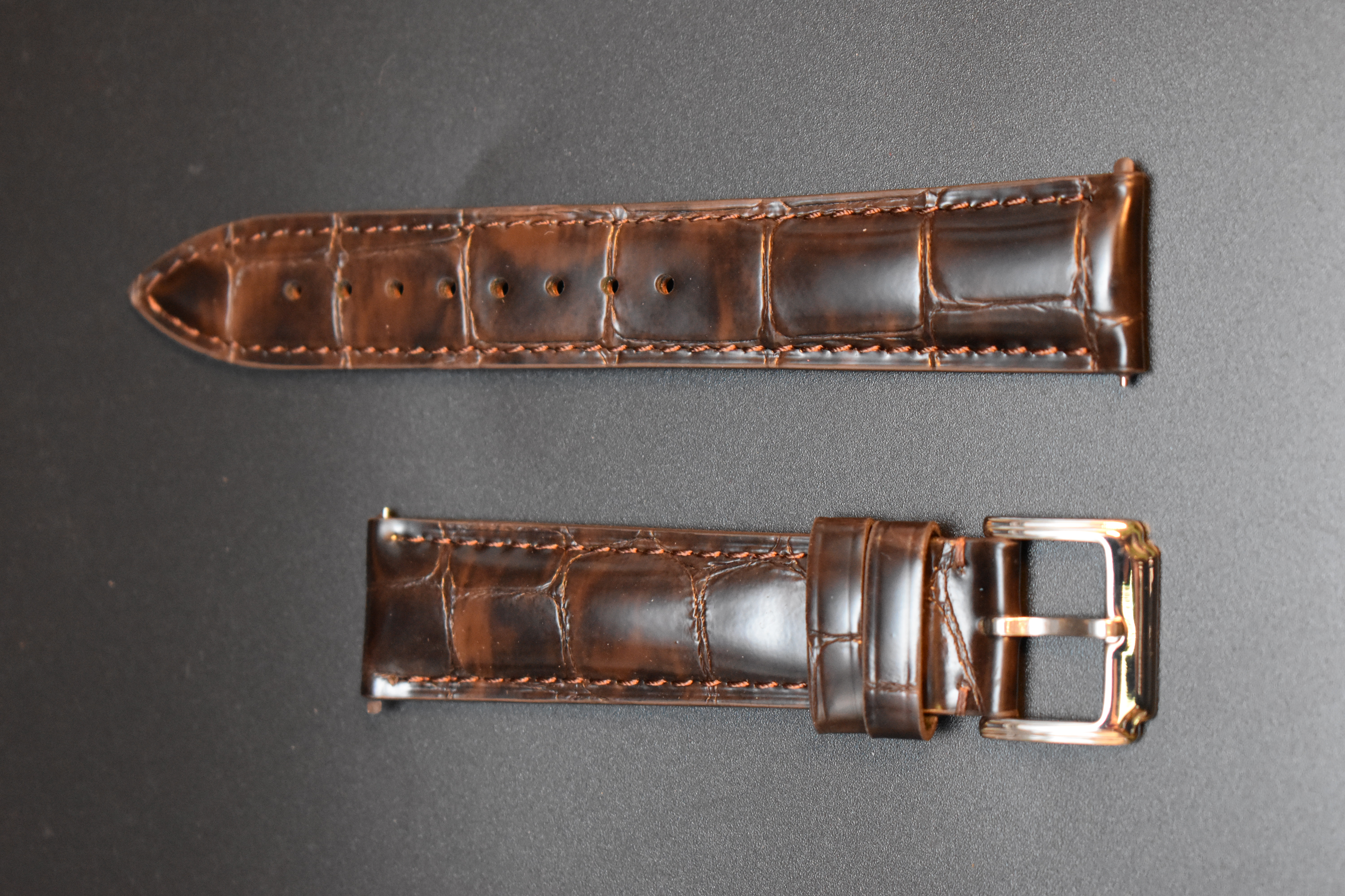 Hand-Stitched Classic Leather Watch Band