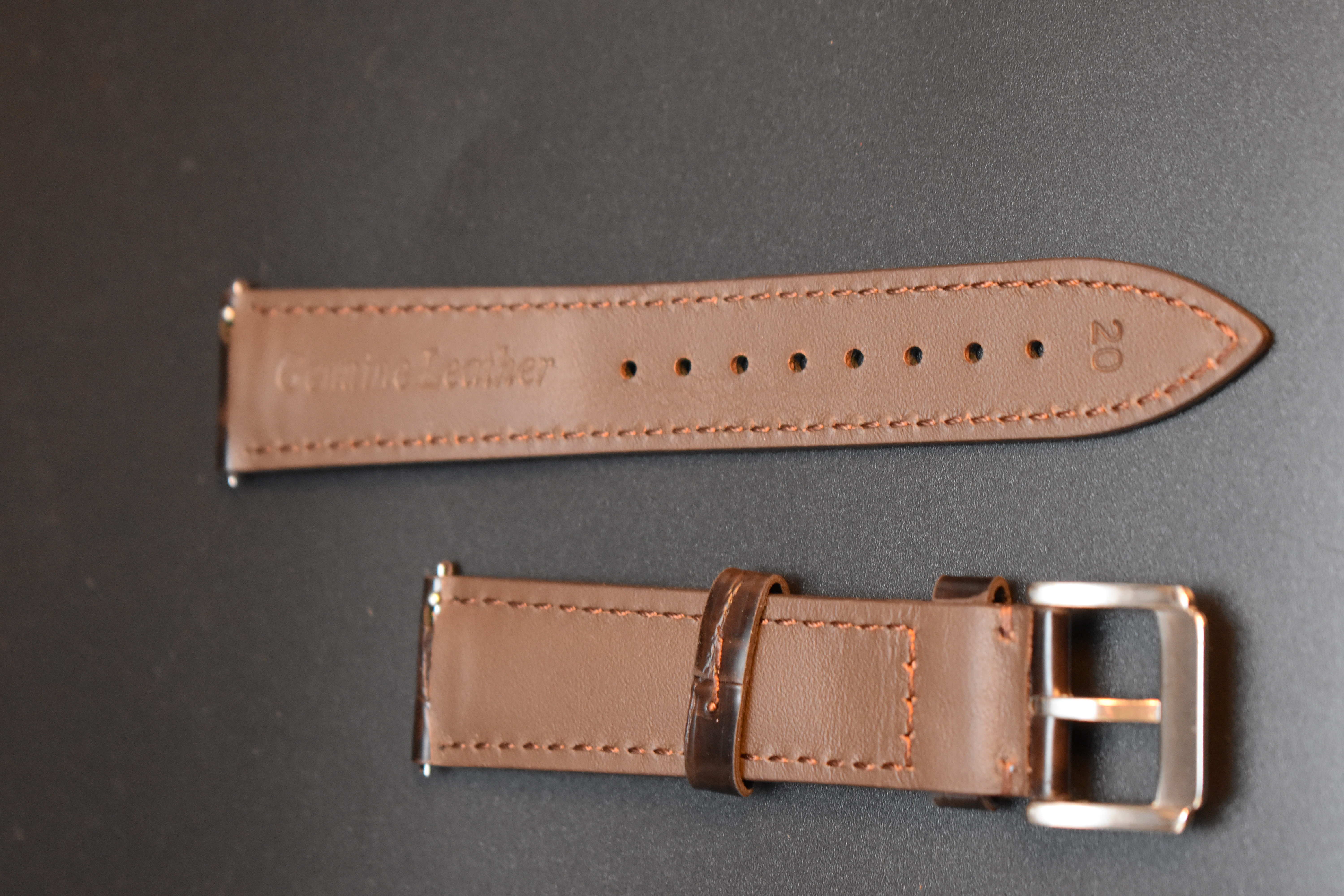 Hand-Stitched Classic Leather Watch Band