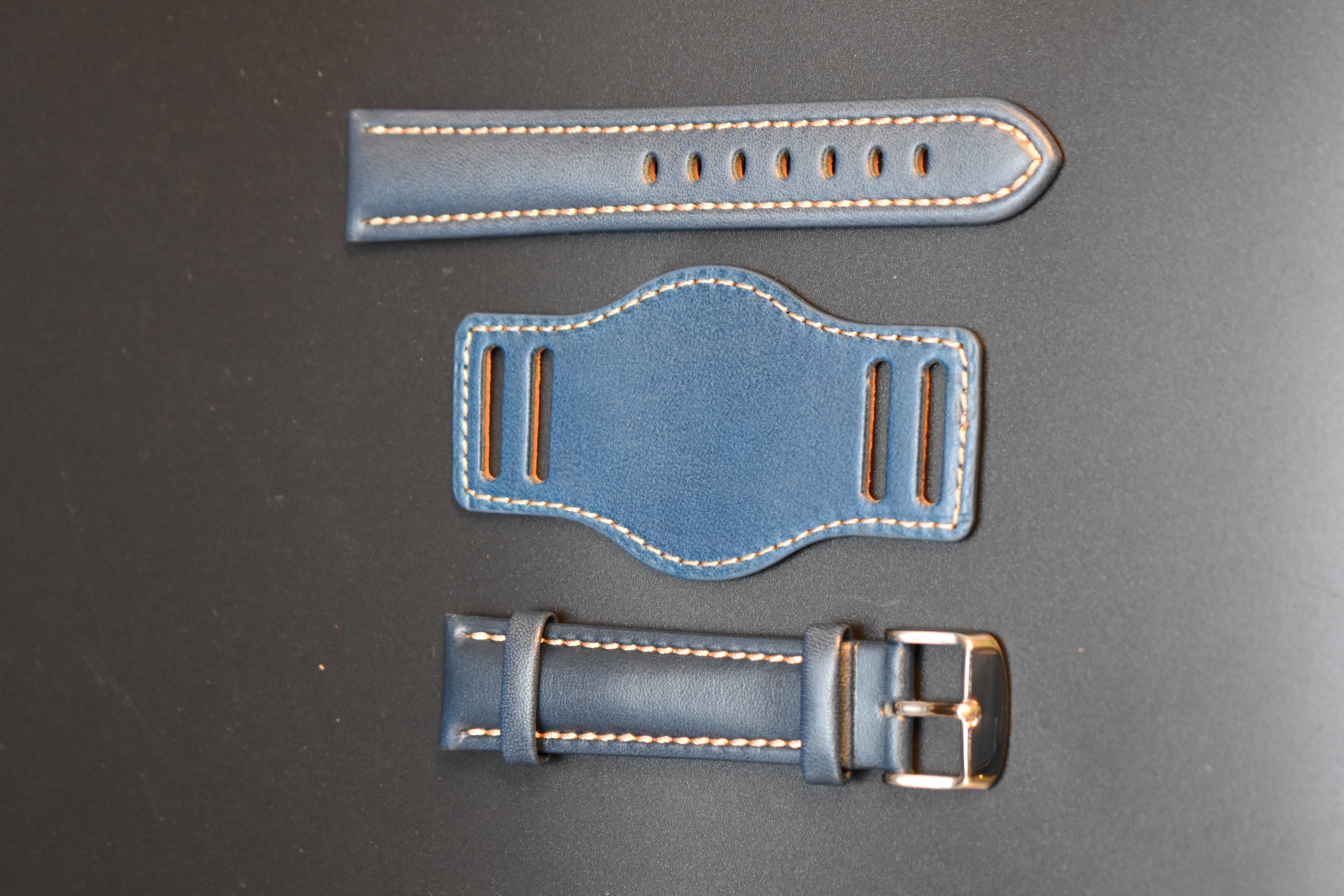 Hand-Stitched Classic Leather Watch Band