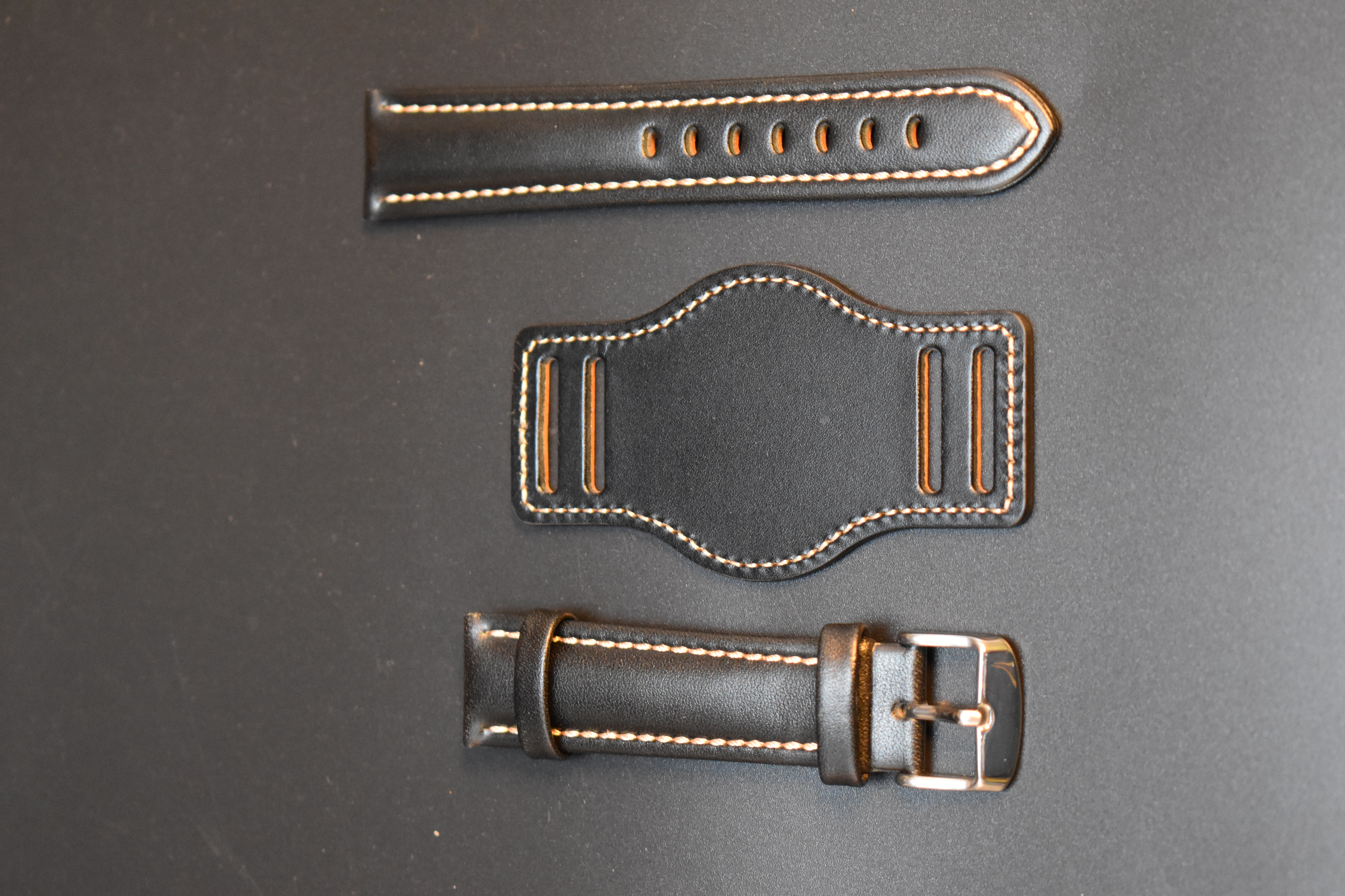 Hand-Stitched Classic Leather Watch Band