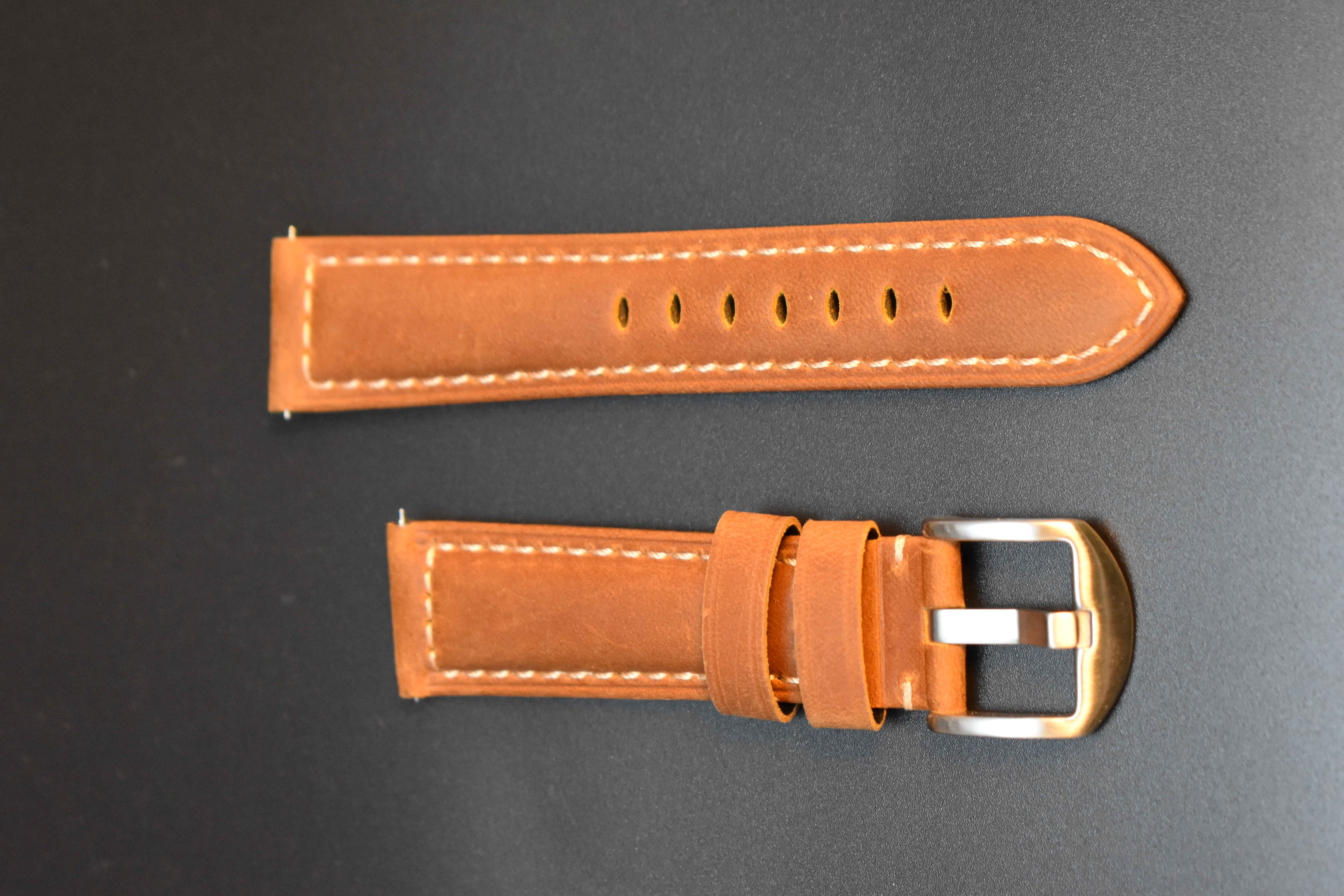 Hand-Stitched Classic Leather Watch Band