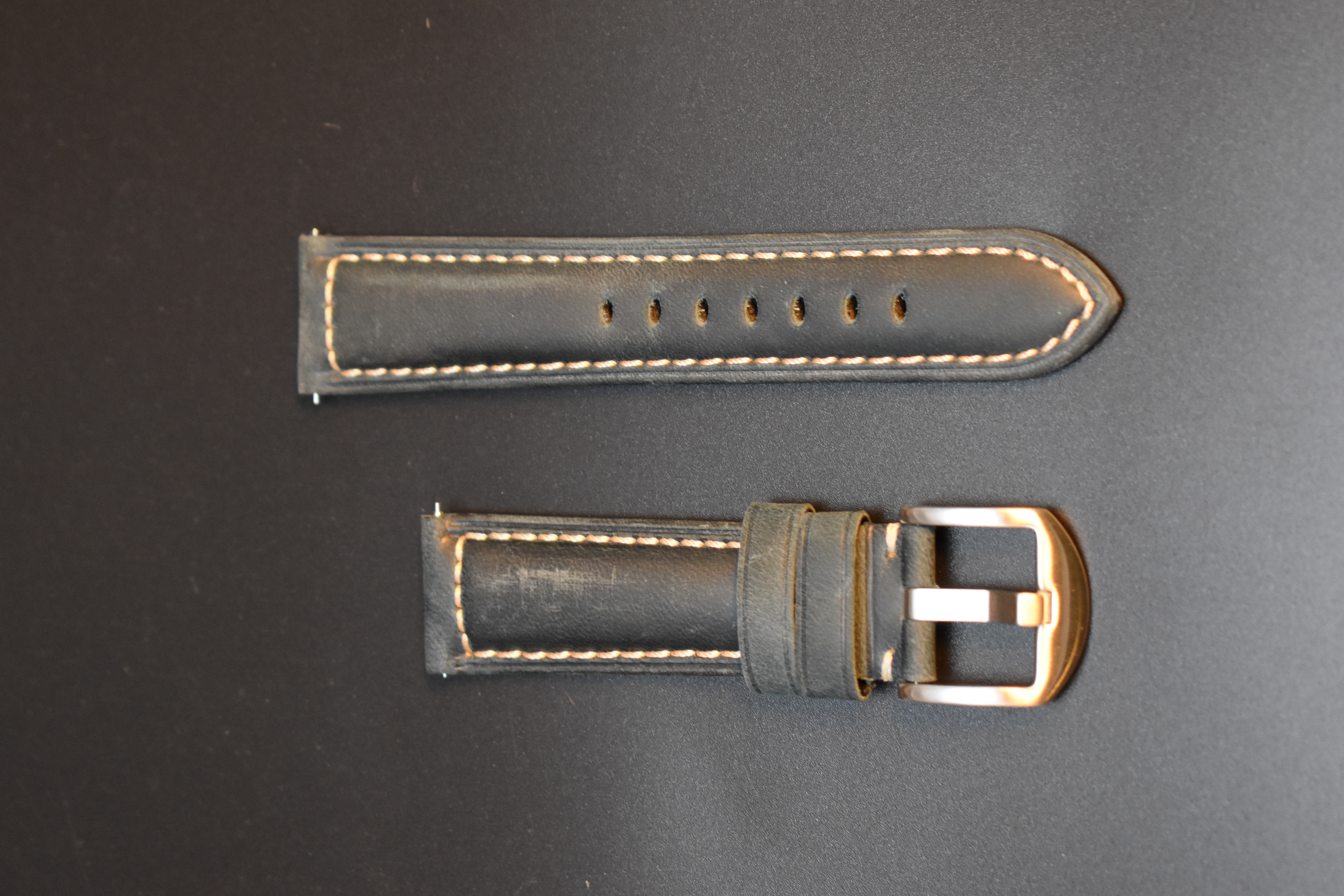 Hand-Stitched Classic Leather Watch Band