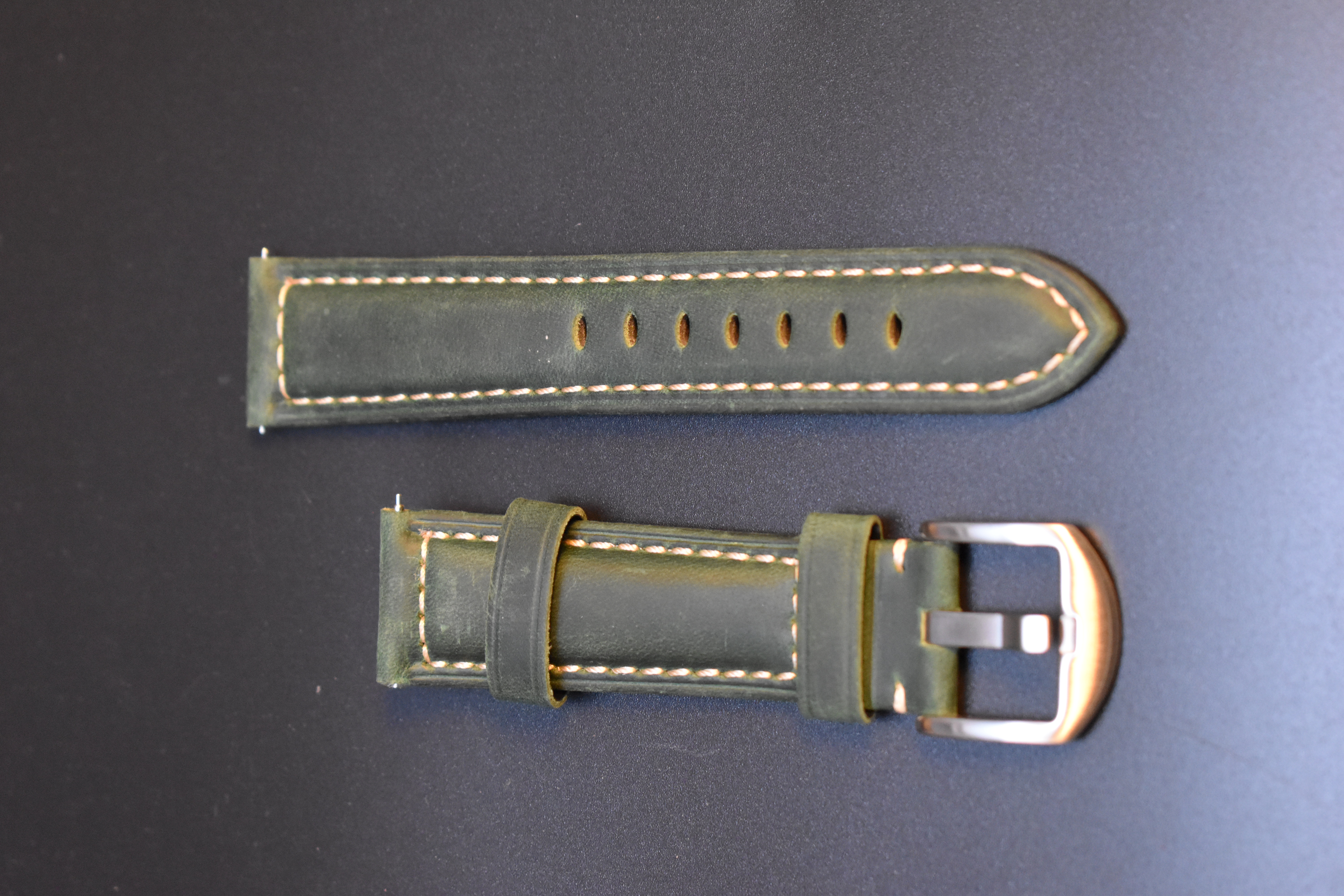 Hand-Stitched Classic Leather Watch Band